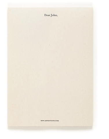 "Dear John" 50 sheets.